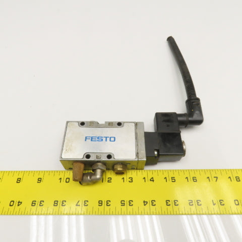 Festo MFH-5-1/4-B 5/2 Position Pneumatic Solenoid Valve 1/4" NPT 24VDC 42VAC