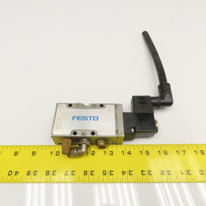 Festo MFH-5-1/4-B 5/2 Position Pneumatic Solenoid Valve 1/4" NPT 24VDC 42VAC