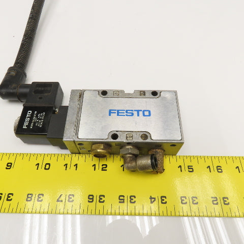 Festo MFH-5-1/4-B 5/2 Position Pneumatic Solenoid Valve 1/4" NPT 24VDC 42VAC