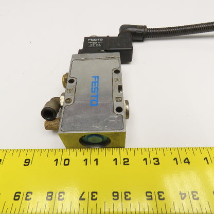 Festo MFH-5-1/4-B 5/2 Position Pneumatic Solenoid Valve 1/4" NPT 24VDC 42VAC