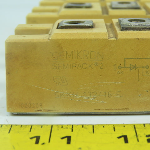 Semikron SKKH 132/16E Semipack Thyristor / Diode Module 130A 1.6kV Lot Of 3