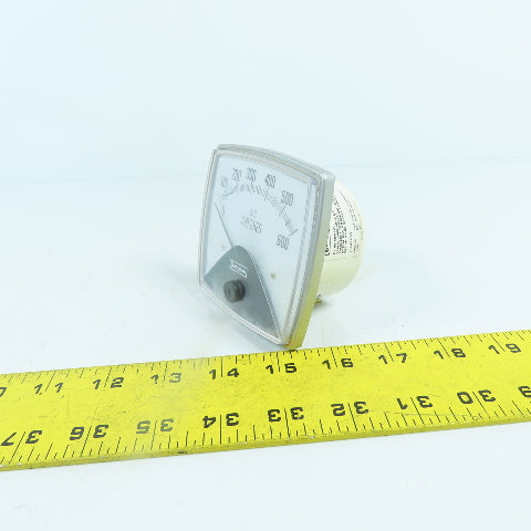 Crompton 016-02AA-LSSJ-C6-S2-MG PS-4210W Panel Mount AC Amperes Gauge 0-600