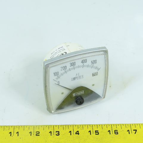 Crompton 016-02AA-LSSJ-C6-S2-MG PS-4210W Panel Mount AC Amperes Gauge 0-600