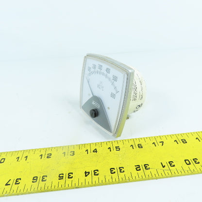 Crompton 016-02VA-PZS-C6-S2 PS-4207-03 Panel Mount AC Amperes Gauge 0-600