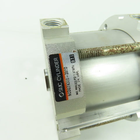 SMC NCDQ7A300-200D Pneumatic Cylinder 2" Stroke 200PSI 1.37MPa