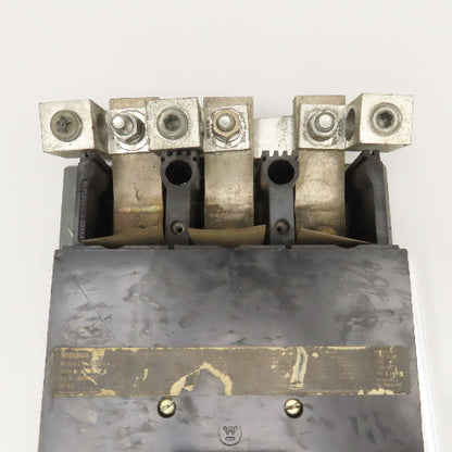 Westinghouse MAS600S (?) Style 2600D43G02 600A 600VAC 3 Pole Circuit Breaker