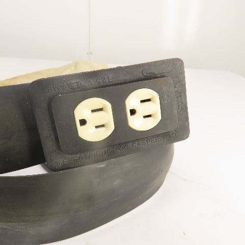 Electriduct 48" Cable Raceway Cord Drive-Over Strip Dual 120V Outlet