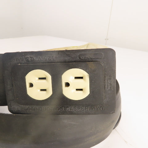 Electriduct 48" Cable Raceway Cord Drive-Over Strip Dual 120V Outlet