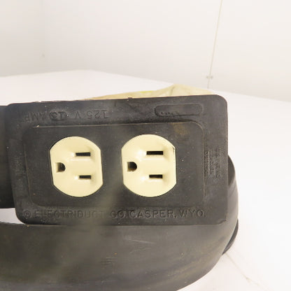 Electriduct 48" Cable Raceway Cord Drive-Over Strip Dual 120V Outlet