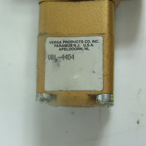 Versa VBL-4404 4-Way Brass Pneumatic Valve 3-Position 3/8" (No Handle)