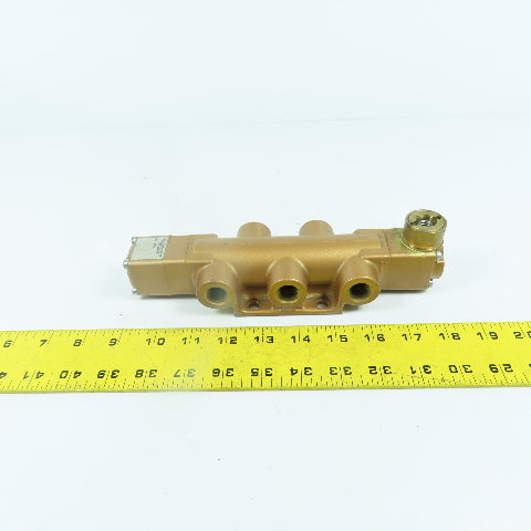 Versa VBL-4404 4-Way Brass Pneumatic Valve 3-Position 3/8" (No Handle)