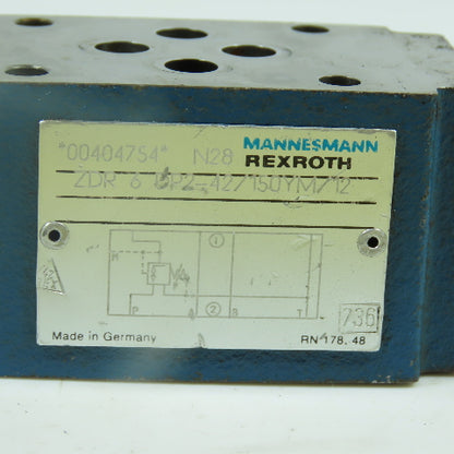 Mannesmann Rexroth ZDR6DP2-42/150YM/12 Hydraulic Pressure Relief Valve