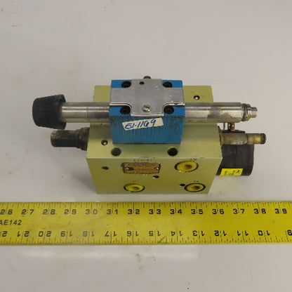 Modular Controls MCD-2474A Hydraulic Manifold W/ SV6-10-4-0-24VDG