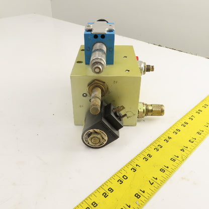 Modular Controls MCD-2474A Hydraulic Manifold W/ SV6-10-4-0-24VDG