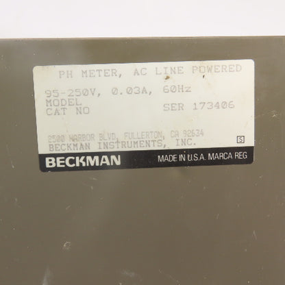 Beckman 40 pH Meter 95-250V AC 60Hz