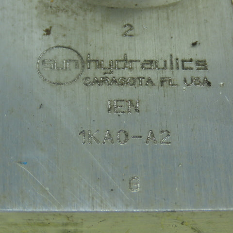 Sun Hydraulics 1KA0-A2 Manifold Block IEN