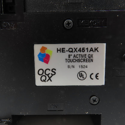 Horner HE-QX451AK 8" Active QX Touchscreen Interface (Bad Overlay)