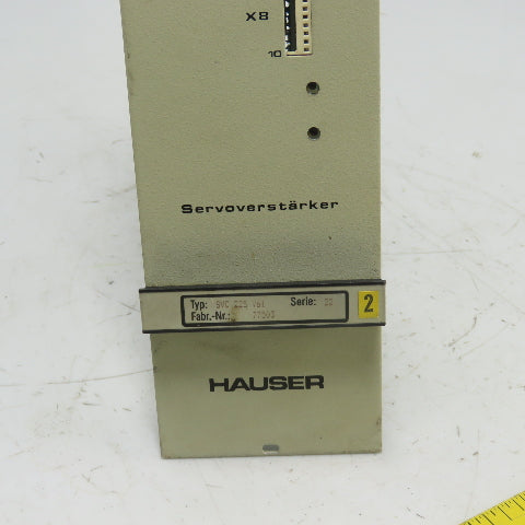 Hauser SVC 225 V61 Servoverstarker Amplifier Module Serie: 22 Fabr.-Nr: 77503
