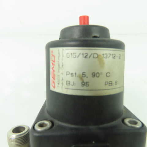 Gemu 615/12/D 13712-2 Pneumatic Diaphragm Valve 3/8" NPT