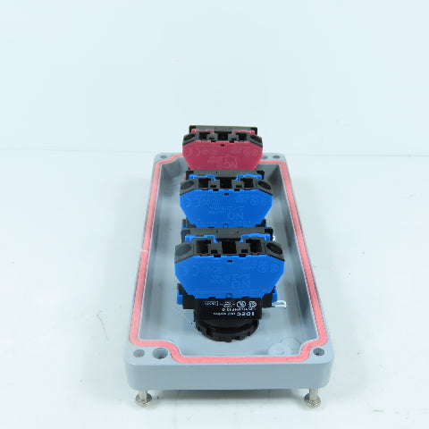 4-Button Start Stop Push Button Control Station Pendant 2-Green 1-Red