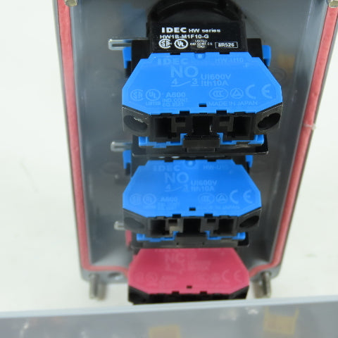 4-Button Start Stop Push Button Control Station Pendant 2-Green 1-Red