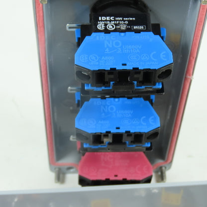 4-Button Start Stop Push Button Control Station Pendant 2-Green 1-Red