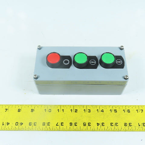 4-Button Start Stop Push Button Control Station Pendant 2-Green 1-Red