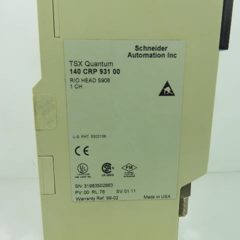 Schneider 140 CRP 931 00 TSX Quantum I/O Interface Module RIO HEAD S908 1 CH