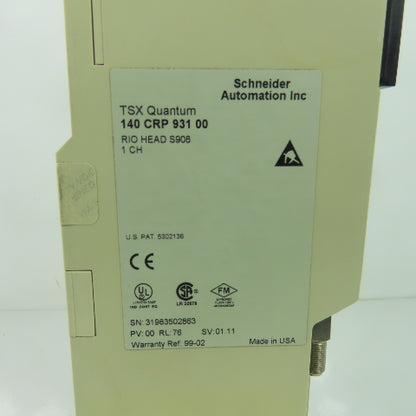Schneider 140 CRP 931 00 TSX Quantum I/O Interface Module RIO HEAD S908 1 CH