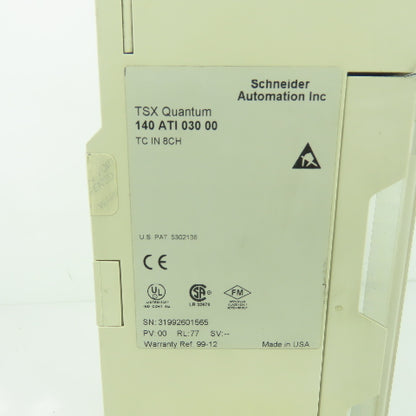 Schneider 140 ATI 030 00 TSX Quantum Analog Input Module TC IN 8CH