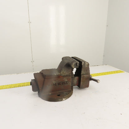 Columbian D46 6" Steel Jaw Stationary Machinist Bench Vise 7" Open USA Made