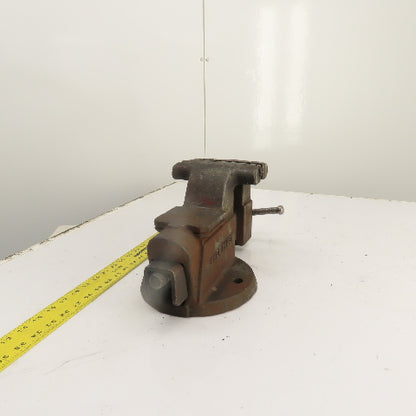 Columbian D46 6" Steel Jaw Stationary Machinist Bench Vise 7" Open USA Made
