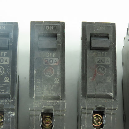 General Electric RT-690 20A THQB Single 1 Pole Circuit Breaker Lot Of 12