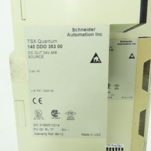 Schneider 140 DDI 353 00 TSX Quantum Input Module DC IN 24V 4X8 SINK Lot Of 2