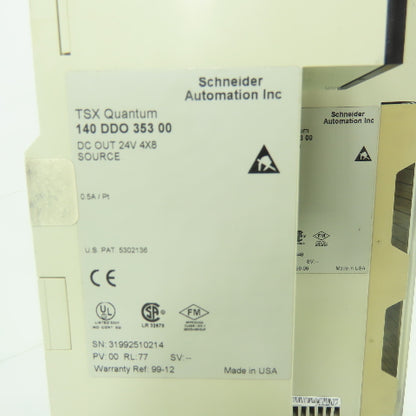 Schneider 140 DDI 353 00 TSX Quantum Input Module DC IN 24V 4X8 SINK Lot Of 2