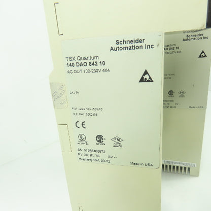 Schneider 140 DAO 842 10 TSX Quantum Output Module 100-230V 4x4 Lot Of 2
