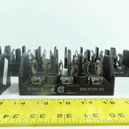 Maxi Modular 11242-3 3-Pole 30A Fuse Holder Block 600V Lot Of 8