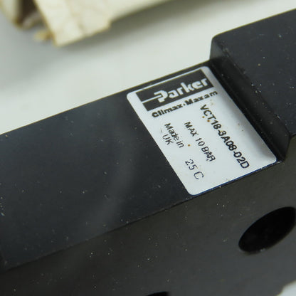Parker VCT18-3A08-02D Pneumatic Valve Base Module 10 Bar Max