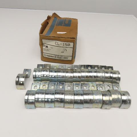 Appleton CL-150 1-1/2" EMT Rigid Conduit Single Hole Strap Clamp Lot of 23