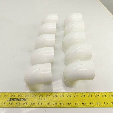 Nibco D-2466 2" SCH 40 PVC Elbow Socket 90-¦ Lot Of 10