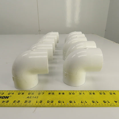 Nibco D-2466 2" SCH 40 PVC Elbow Socket 90° Lot Of 10