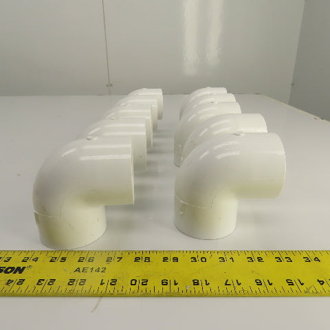 Nibco D-2466 2" SCH 40 PVC Elbow Socket 90° Lot Of 10