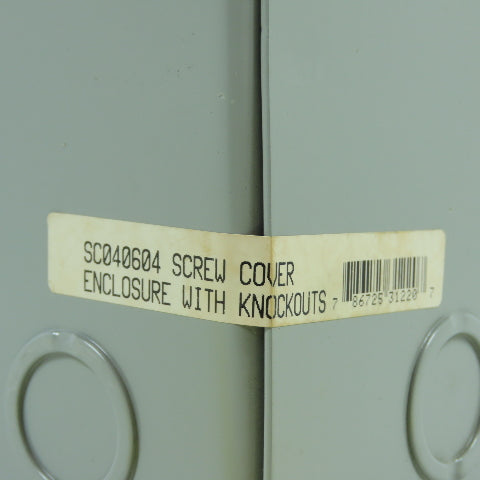 Wiegmann SC040604 6" x 4" x 4" Screw Cover Pull Box Enclosure W/ KO's New