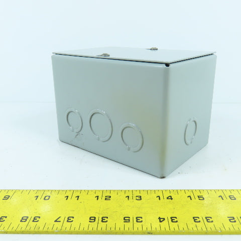 Wiegmann SC040604 6" x 4" x 4" Screw Cover Pull Box Enclosure W/ KO's New