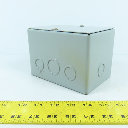 Wiegmann SC040604 6" x 4" x 4" Screw Cover Pull Box Enclosure W/ KO's New