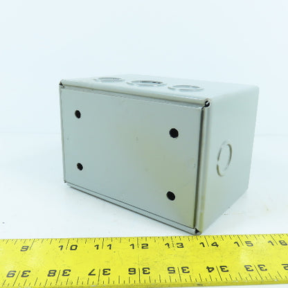 Wiegmann SC040604 6" x 4" x 4" Screw Cover Pull Box Enclosure W/ KO's New