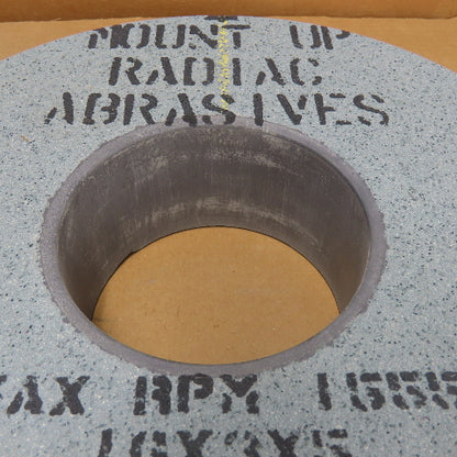 Radiac Abrasives 16" x 3" x 5"Abrasive Grinding Wheel 1555RPM
