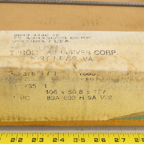 Tyrolit 406 x 50.8 x 127 Abrasive Grinding Wheel 89A 602 H 9A V2