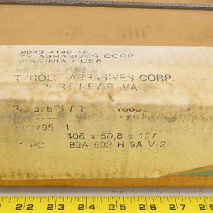 Tyrolit 406 x 50.8 x 127 Abrasive Grinding Wheel 89A 602 H 9A V2