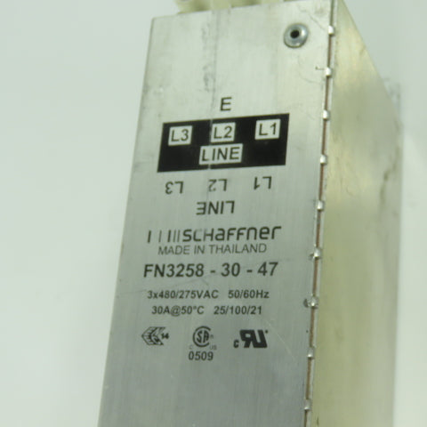 Schaffner FN-3258-30-47 Power Line Filter 3X480/275VAC 50/60Hz 30A